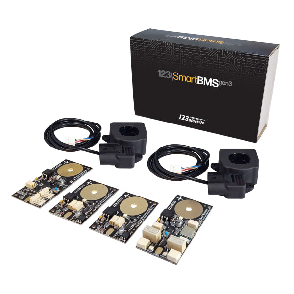 123Electric BMS - Complete Set (4 Cells) With Bluetooth 4.0 with 2 current sensors