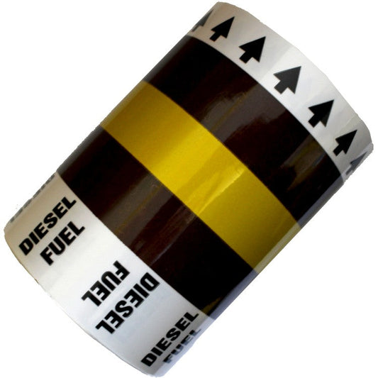 ISO 5024 - DIESEL FUEL (Arrows)- Banded Marine All Weather Pipe Identification