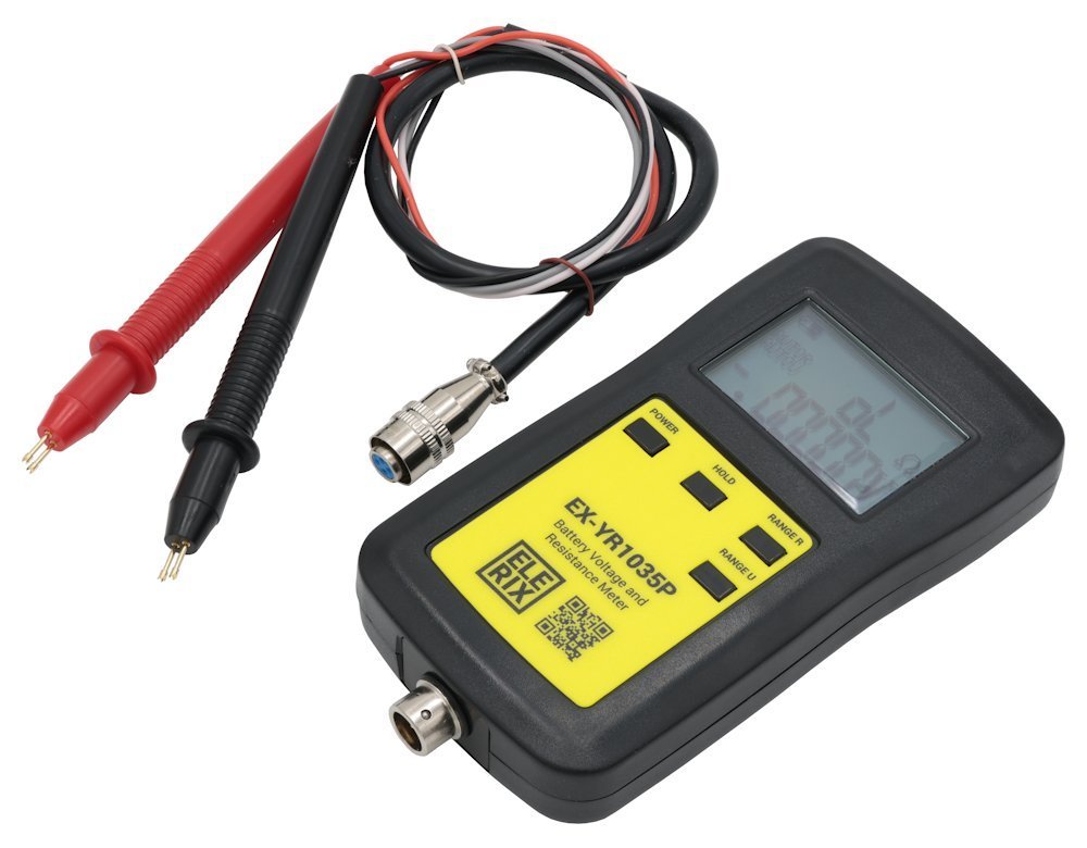 ELERIX Battery Tester and Resistance Meter EX-YR1035P