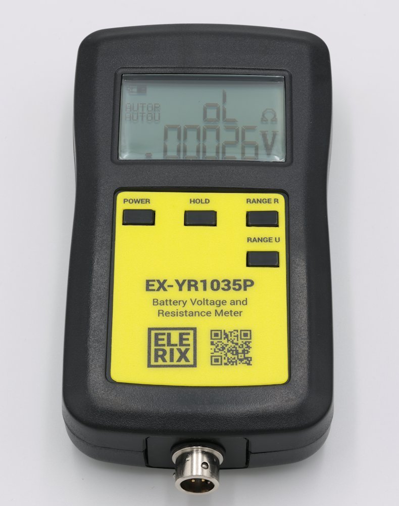 ELERIX Battery Tester and Resistance Meter EX-YR1035P