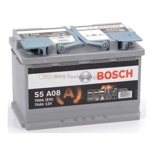 Bosch S5A08 AGM Starter Car Battery 12V 70Ah