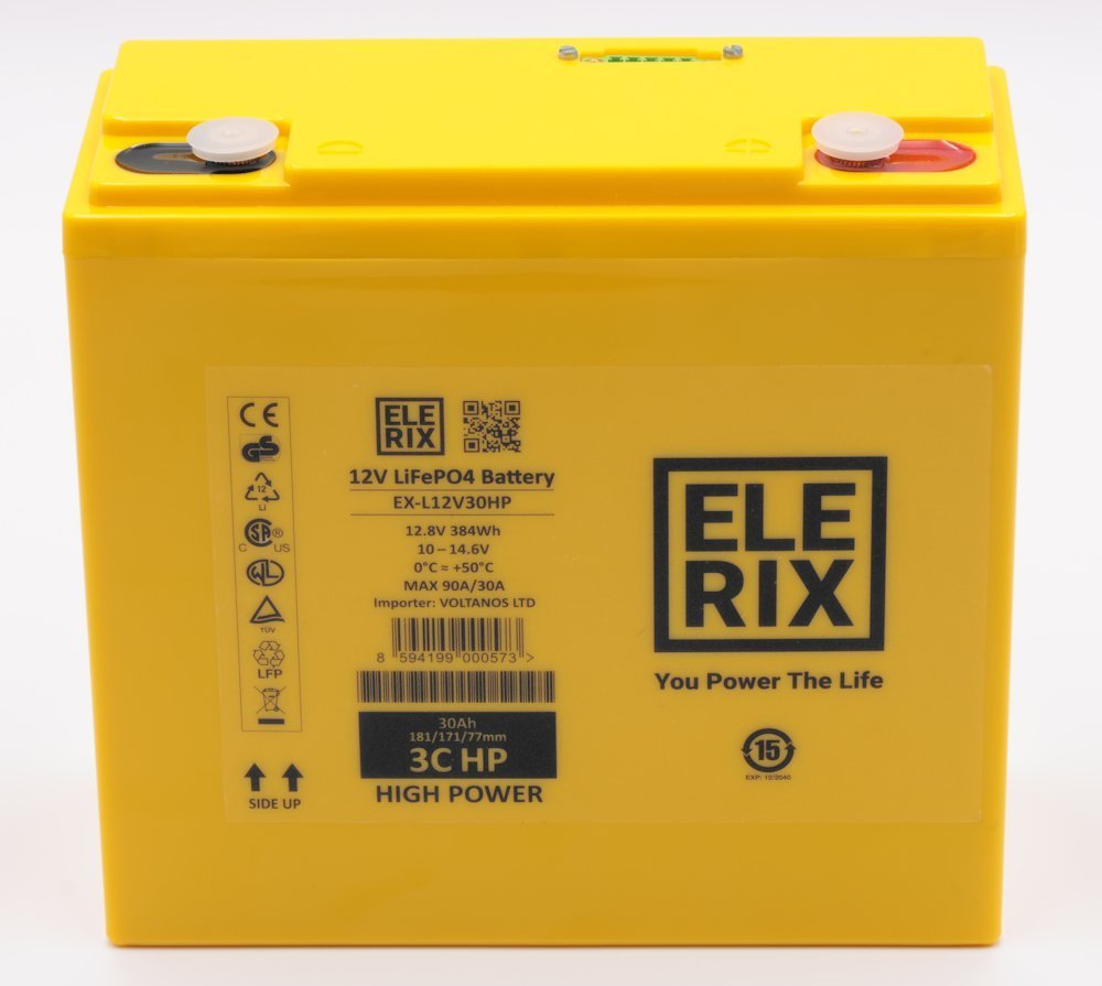 ELERIX battery 12V/30Ah , 3C