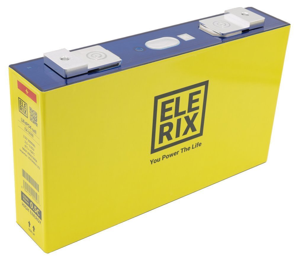 ELERIX EX-L628 Lithium Cell LiFePO4, VDA2X, Prismatic 3,2V 628 Ah